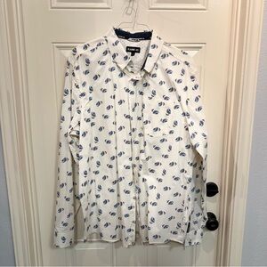 Floral Print Button-Up Shirt